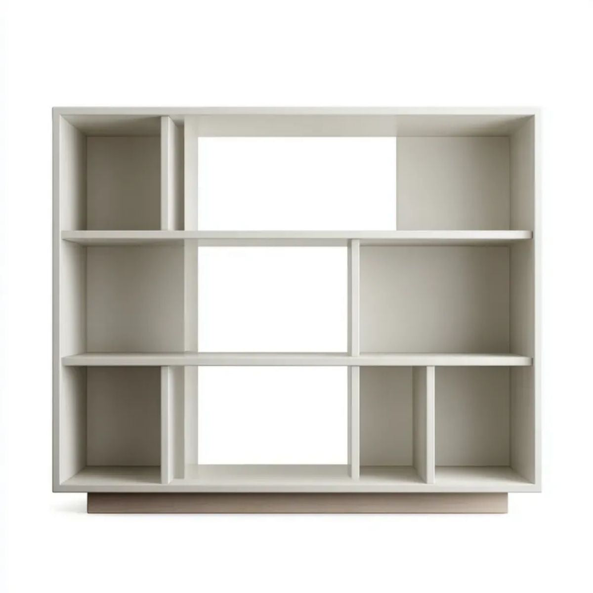 Biały regał stojący z płyty MDF 120 x 120 x 30 cm