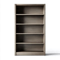 Regał biblioteczny z płyty wiórowej w kolorze szarego dębu, 180 x 90 x 30 cm